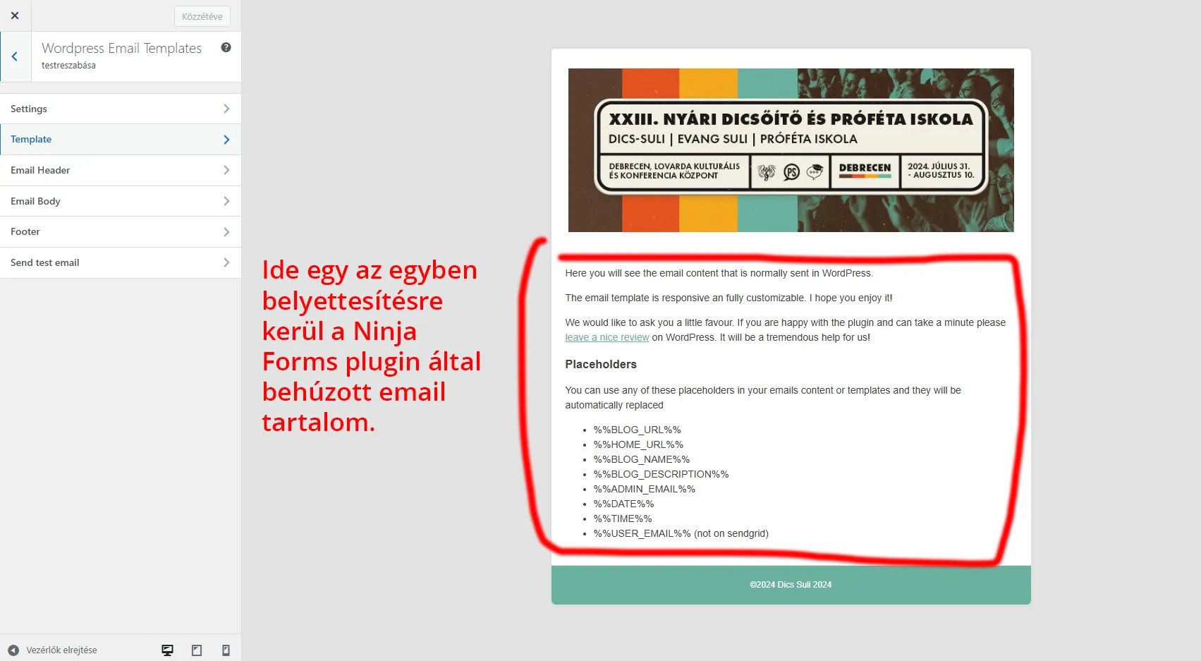 Űrlap specifikus beállítások - számlázási adatok